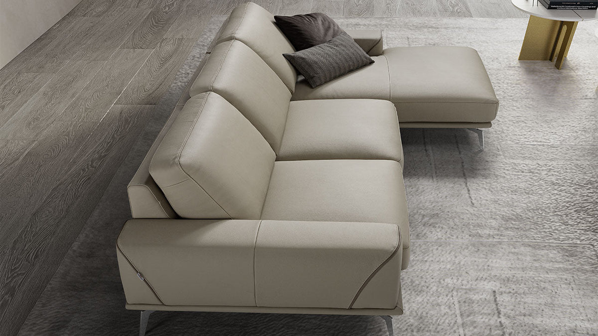 Kaylee Italian Leather Sofa & Chaise Collection