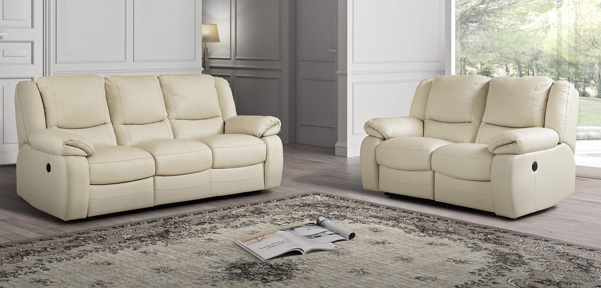 Lewis Italian Leather Sofa & Corner, Static, Manual or Electric