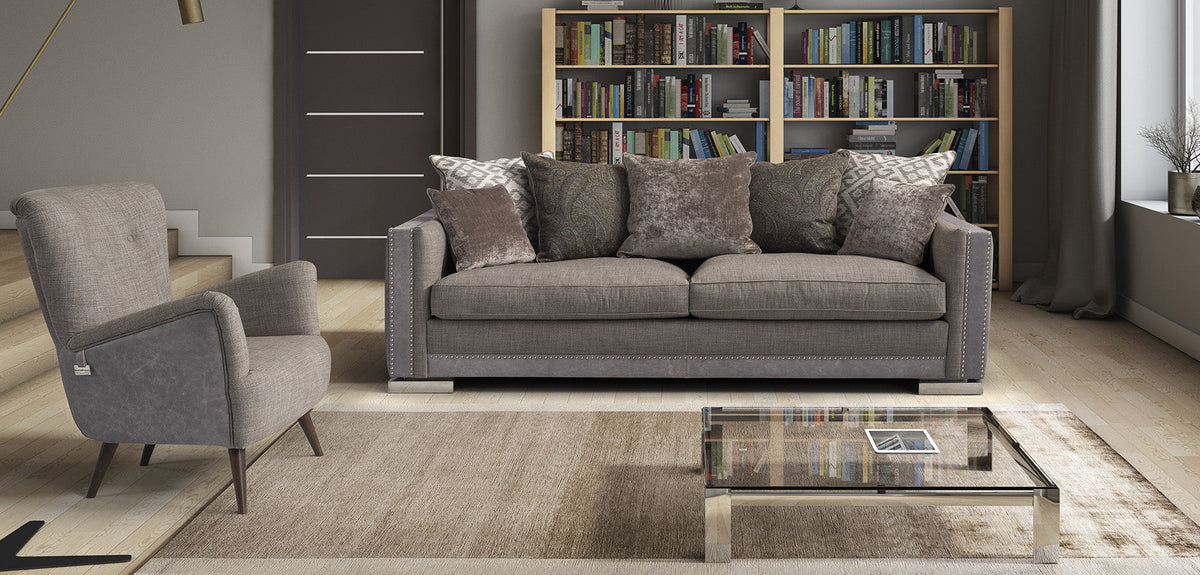 Paddington Classic Fabric Sofa Collection with Removable Cushions