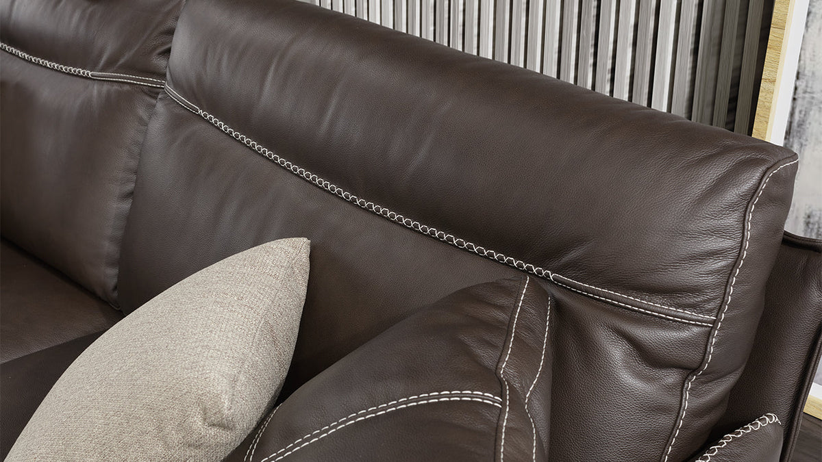 Poseidone Leather Sofa Collection with MAXI 3 Seater