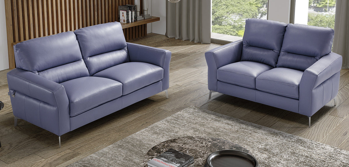 Winona Leather Sofa Collection with Fold-Down Headrests