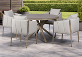 Pumpkin Outdoor Fabric 4 Seater Dining Set | Pump0590_0588