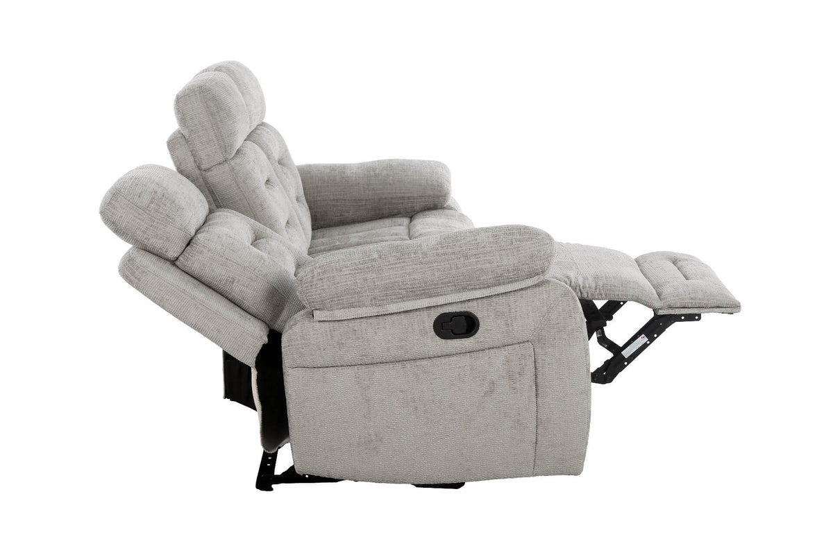 Wilbur Fabric Manual Recliner Corner Sofa