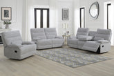 Eloise Grey Fabric Manual Recliner Sofa Collection | VIDA Living