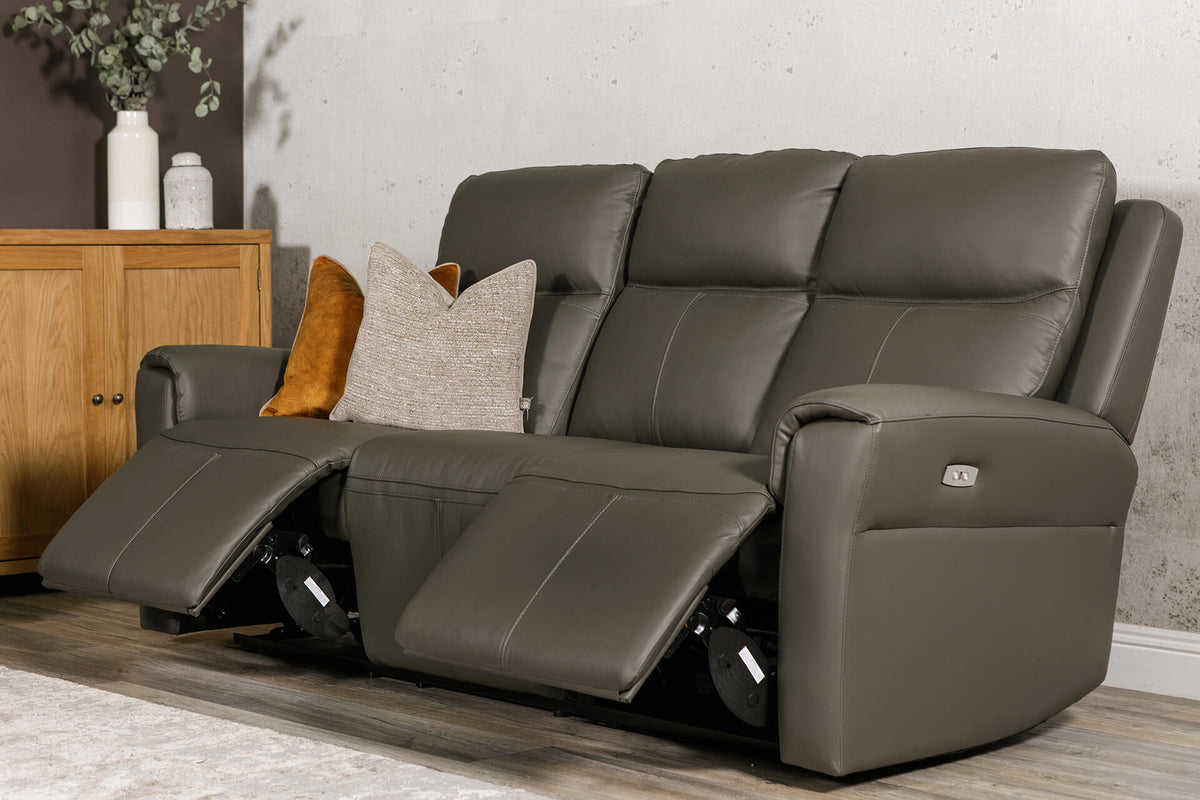 Russo Leather Electric Recliner Sofa & Corner Collection with USB