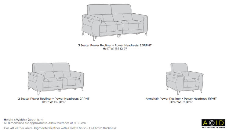 Leo Electric Recliner Sofa Collection | Buoyant Upholstery