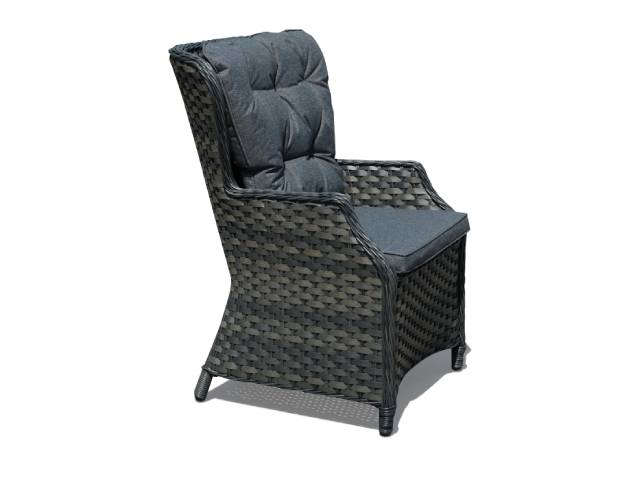 NEW Tammy Rattan Garden Grey Bistro Set Table + 2 Chairs