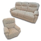 Ex-Display La-Z-Boy Townley Fabric 3 Seater Static Sofa + Lift and Rise Chair