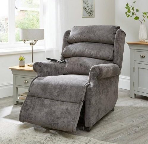 Hampton Fabric Lift and Rise Recliner Chair, Petite or Standard | Buoyant Upholstery