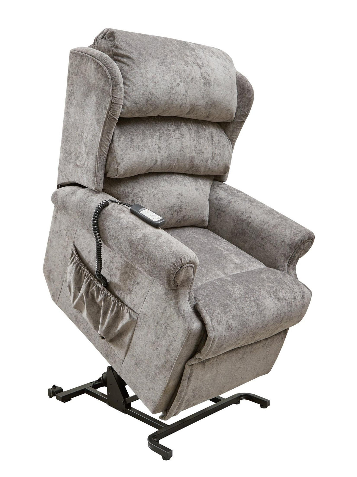 Hampton Fabric Lift and Rise Recliner Chair, Petite or Standard