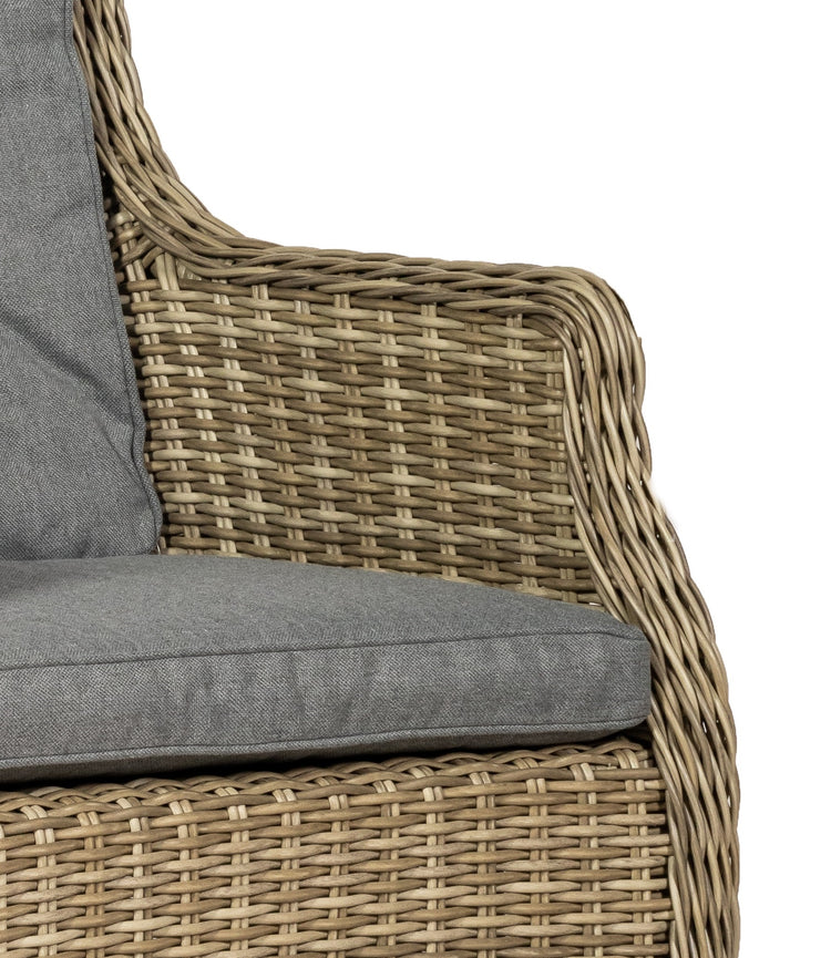 Royalcraft Rattan Wentworth 6 Seater Round Dining Set (WEN140COM-WS)