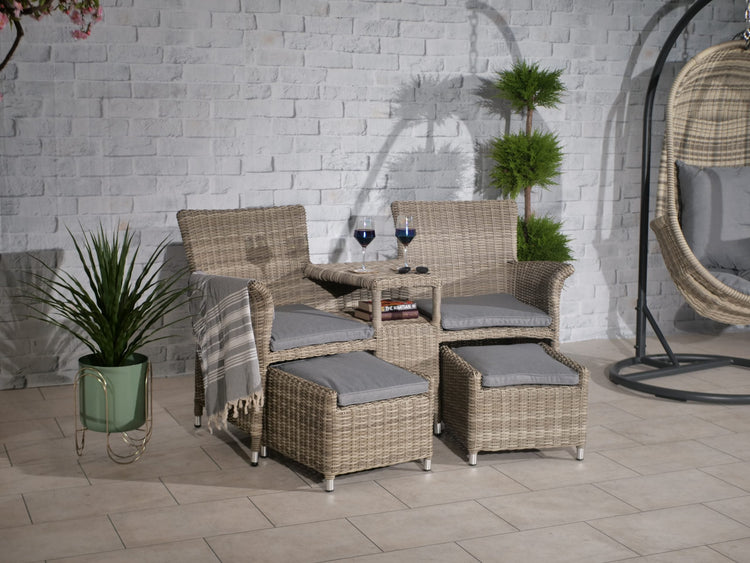 Rattan Wentworth Fixed Companion Set | AMIR | WENFIXCOMP-WS