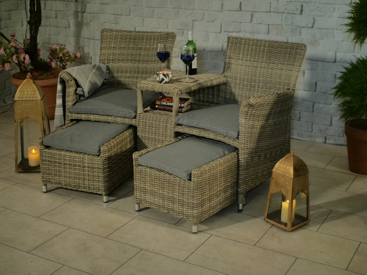 Rattan Wentworth Fixed Companion Set | AMIR | WENFIXCOMP-WS