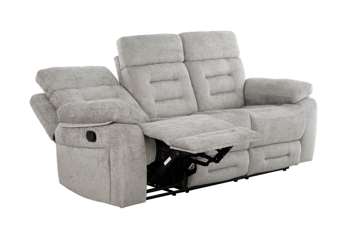 Wilbur Fabric Manual Recliner Corner Sofa