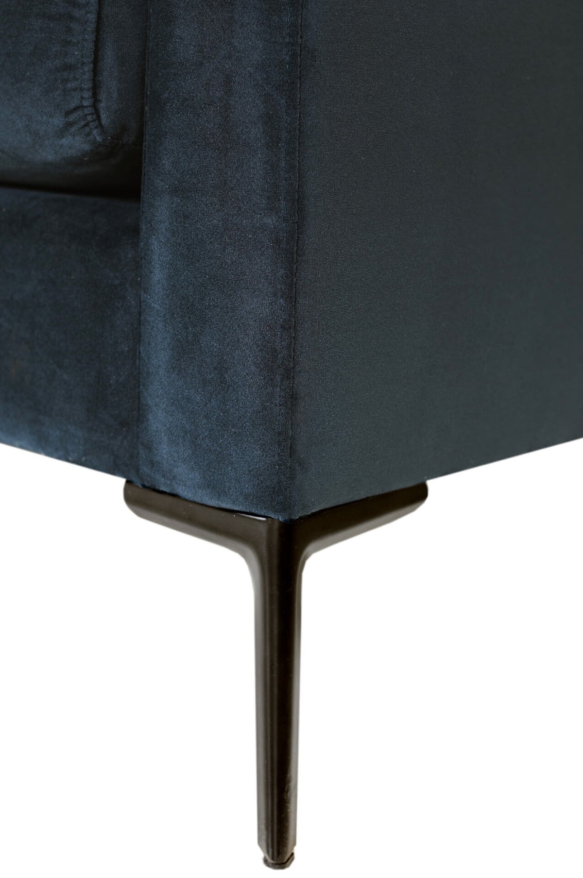 Wren Textured Fabric Sofa Collection on Black Metal Legs