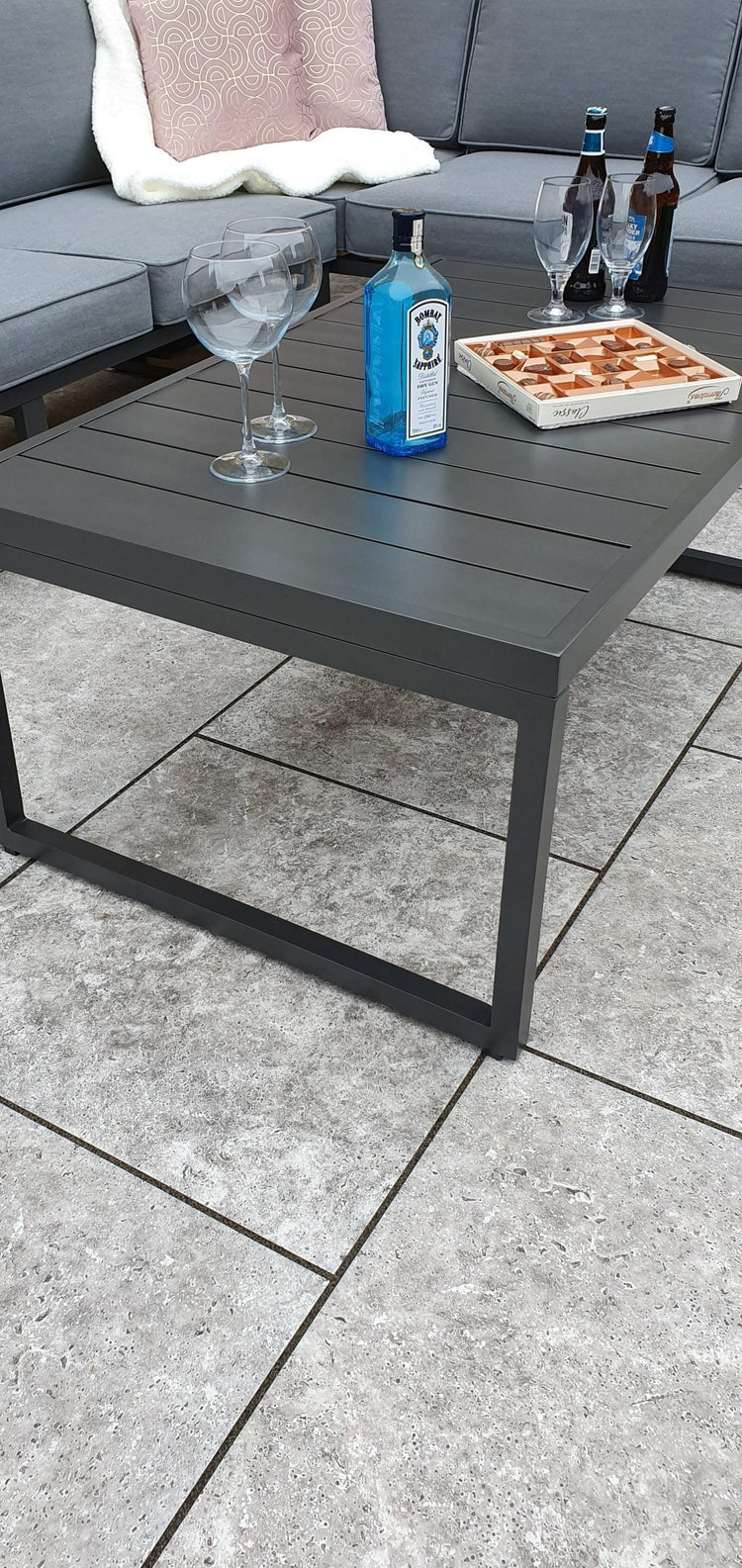 Alarna Aluminium Corner Sofa with Chair Set | ALAR0357