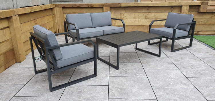 Alarna Aluminium 2 Seater Sofa Set + 2 Chairs | ALAR0358