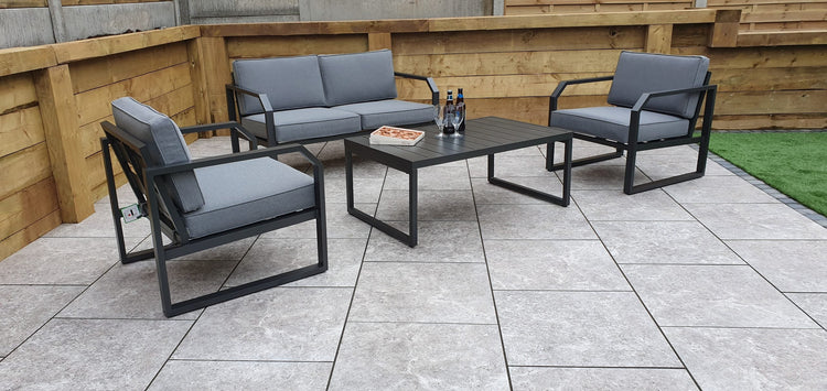 Alarna Aluminium 2 Seater Sofa Set + 2 Chairs | ALAR0358
