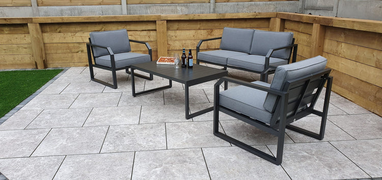 Alarna Aluminium 2 Seater Sofa Set + 2 Chairs | ALAR0358