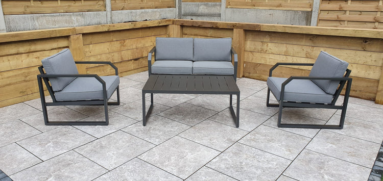 Alarna Aluminium 2 Seater Sofa Set + 2 Chairs | ALAR0358