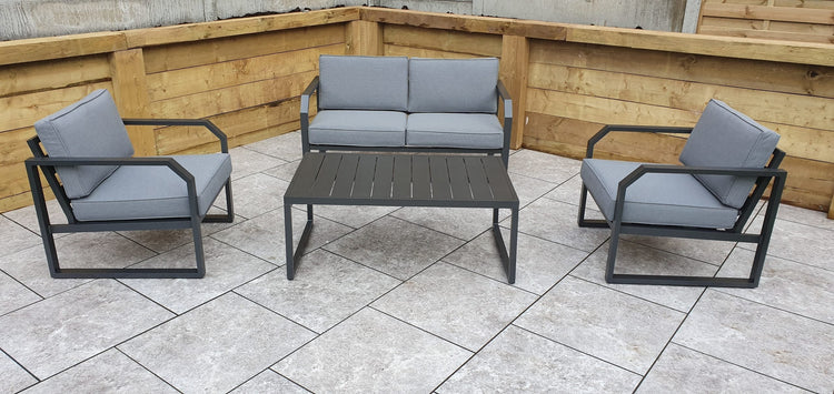Alarna Aluminium 2 Seater Sofa Set + 2 Chairs | ALAR0358