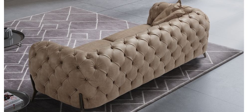 Batal Low Italian Leather Sofa Collection