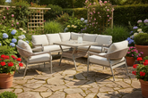 Nettlestone Outdoor Compact Corner Sofa with 2 Loveseats | Nett0580