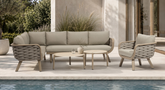 Monroe Outdoor Corner Sofa + Chair + Nesting Tables | Monr0596