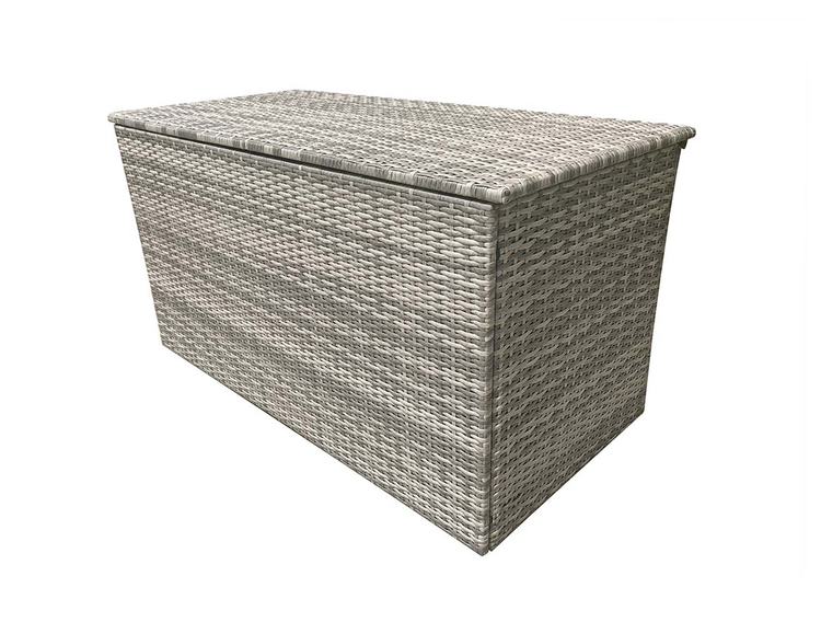 Sarah Large Cushion Box in Grey Half Round Weave | Cush0280