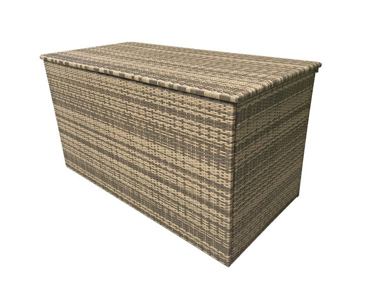 Brown 8mm Flat Weave Rattan Garden Cushion Storage Box, Large or Medium | Signature Weave