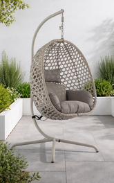 Grey Rattan Egg Chair | Egg0609