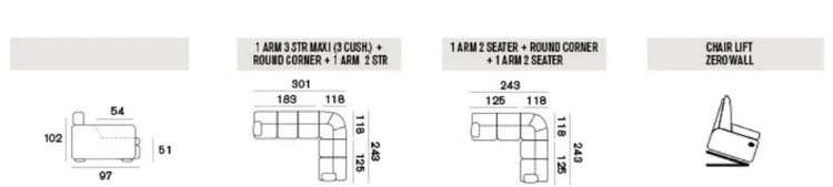 Fox Leather Sofa Collection | Newtrend Concepts Italia