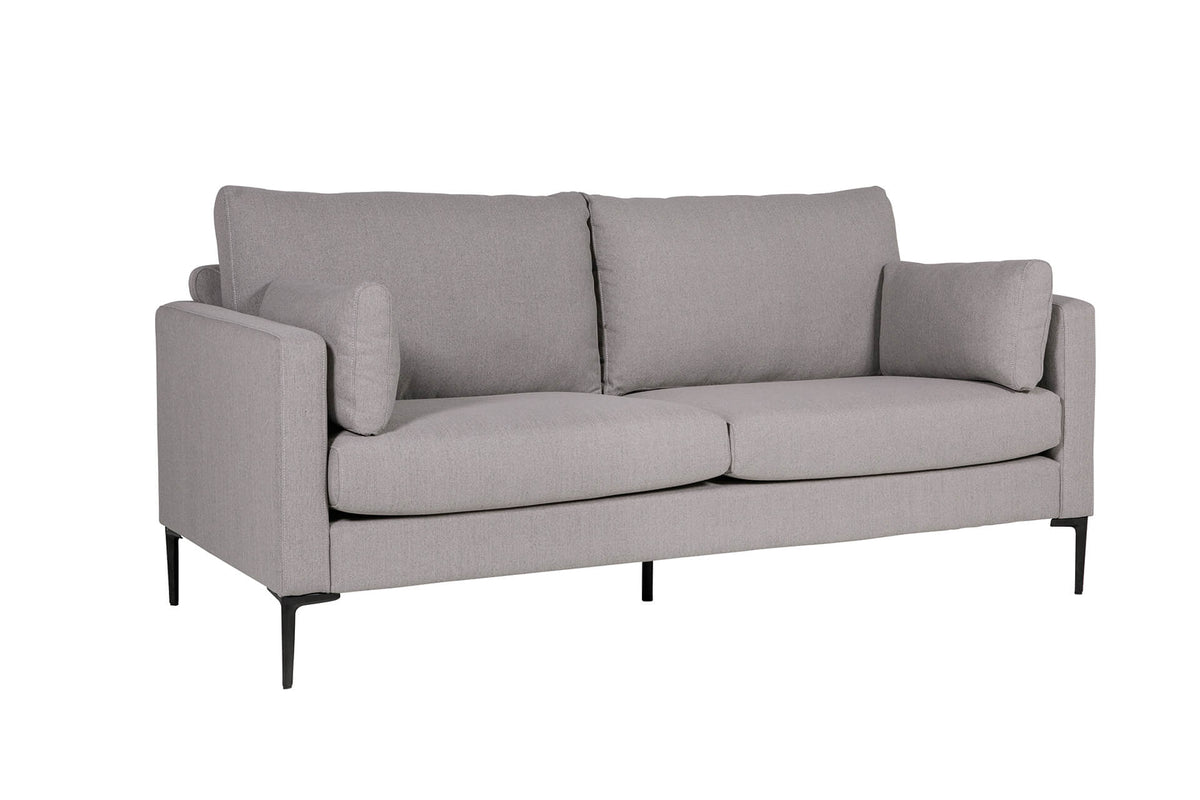 Wren Textured Fabric Sofa Collection on Black Metal Legs