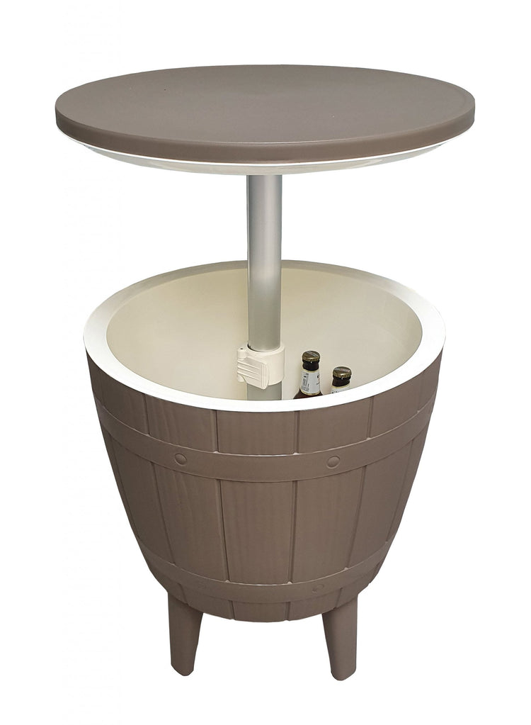 Rattan Barrel Ice Bucket Side Table, 60cm | Signature Weave