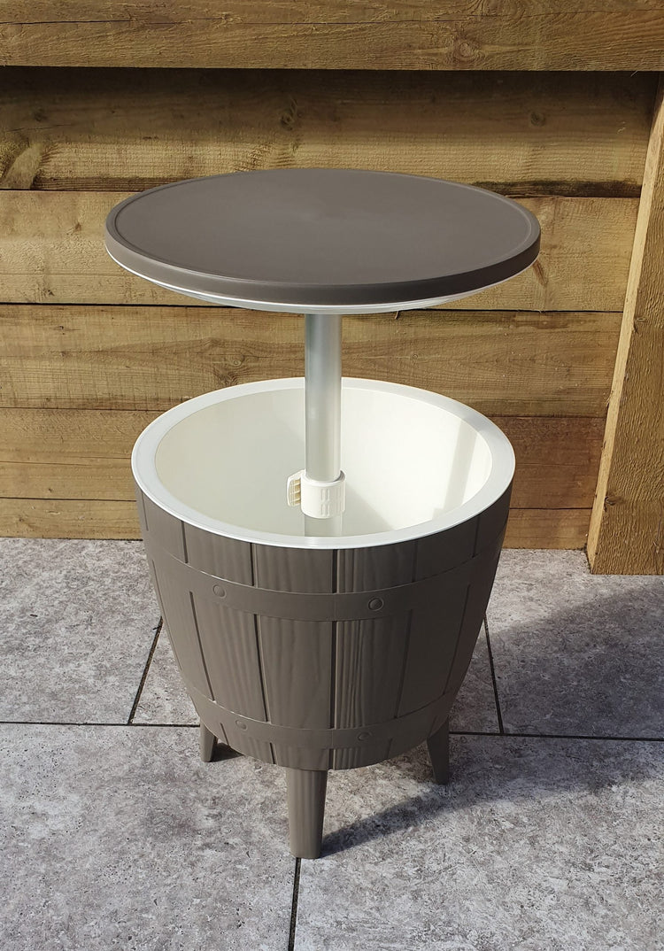 Rattan Barrel Ice Bucket Side Table, 60cm | Signature Weave