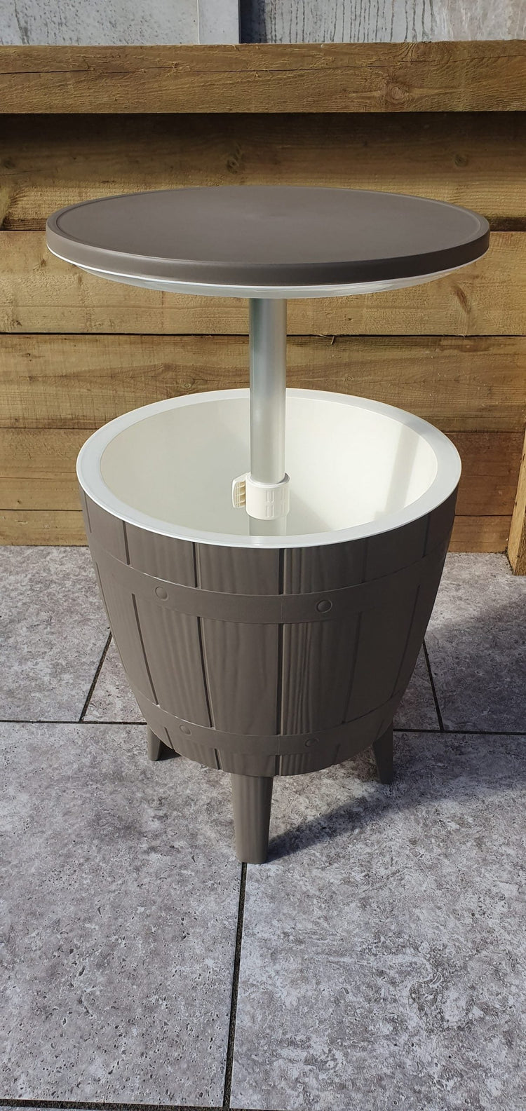 Rattan Barrel Ice Bucket Side Table, 60cm | Signature Weave