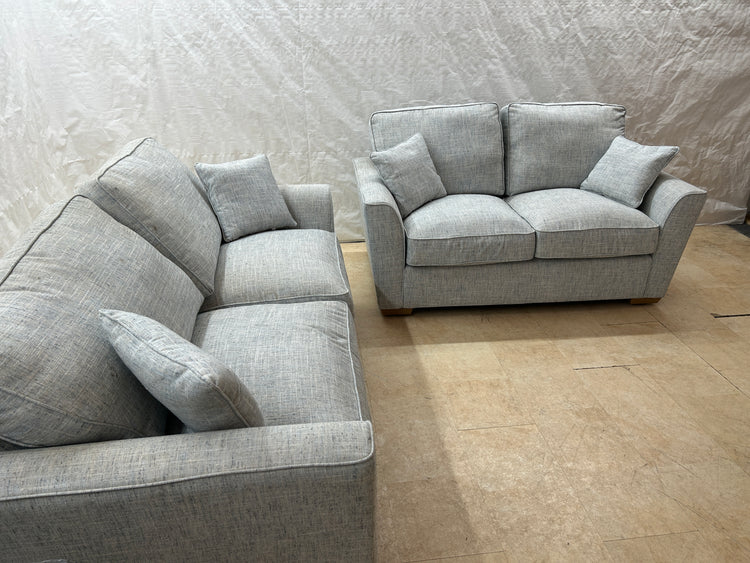 Ex-Display Fantasia Dark Grey 3 + 2 Seater Fabric Sofa Set