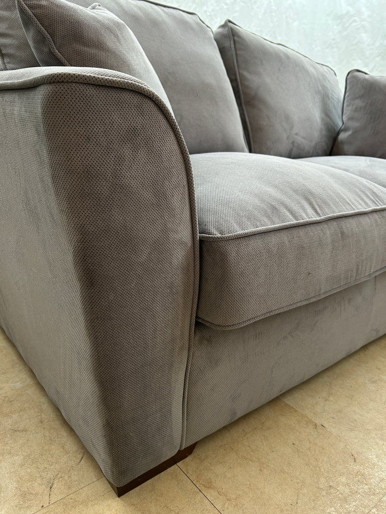 Ex-Display Fantasia Dark Grey 3 + 2 Seater Fabric Sofa Set