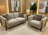 Ren Ex-Display Fabric 3 Seater Sofa + Chair