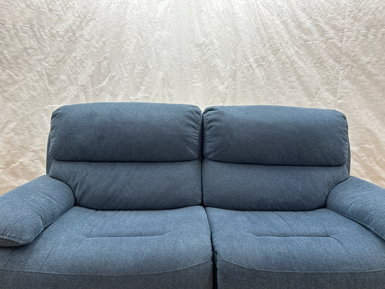 Ex-Display Brandon Blue Fabric 3 Seater Static Sofa