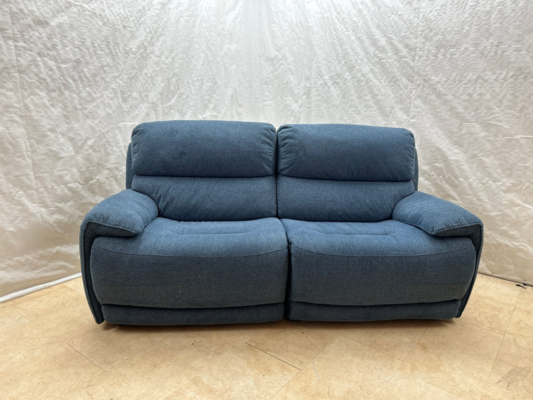 Ex-Display Brandon Blue Fabric 3 Seater Static Sofa