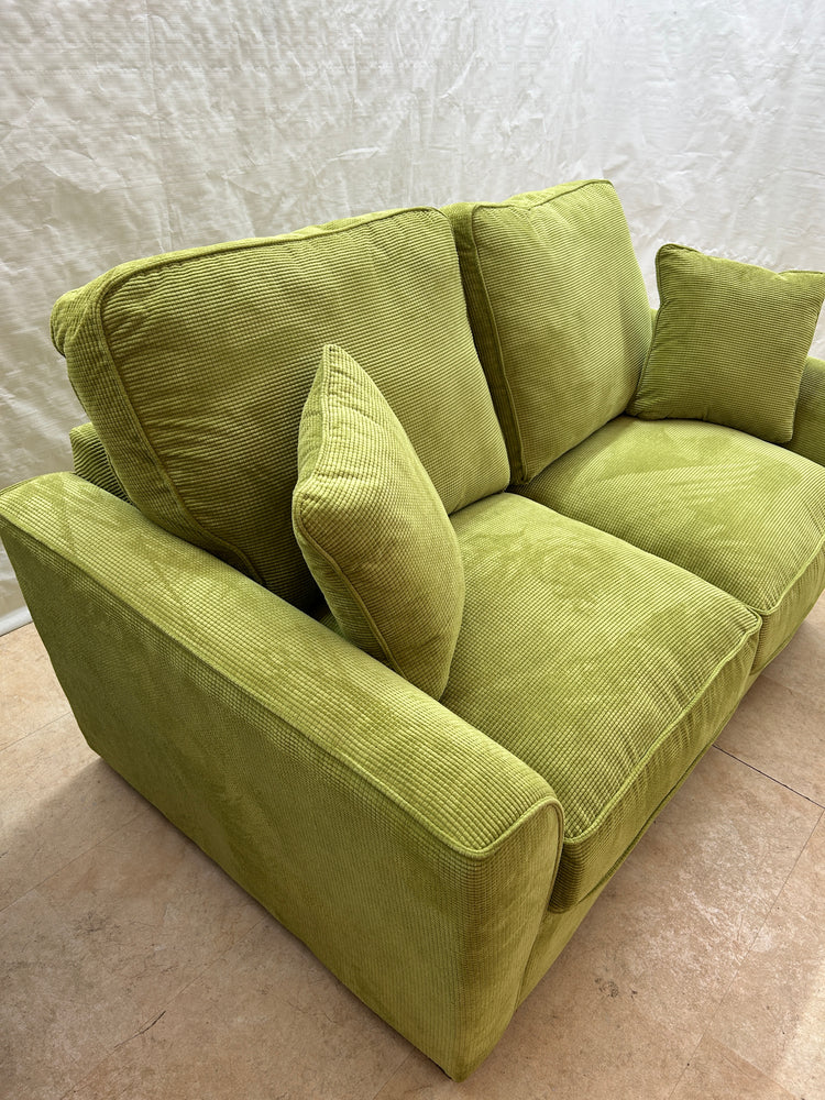 Ex-Display Fantasy Apple Green 3 + 2 Seater Fabric Sofas | EXAPP