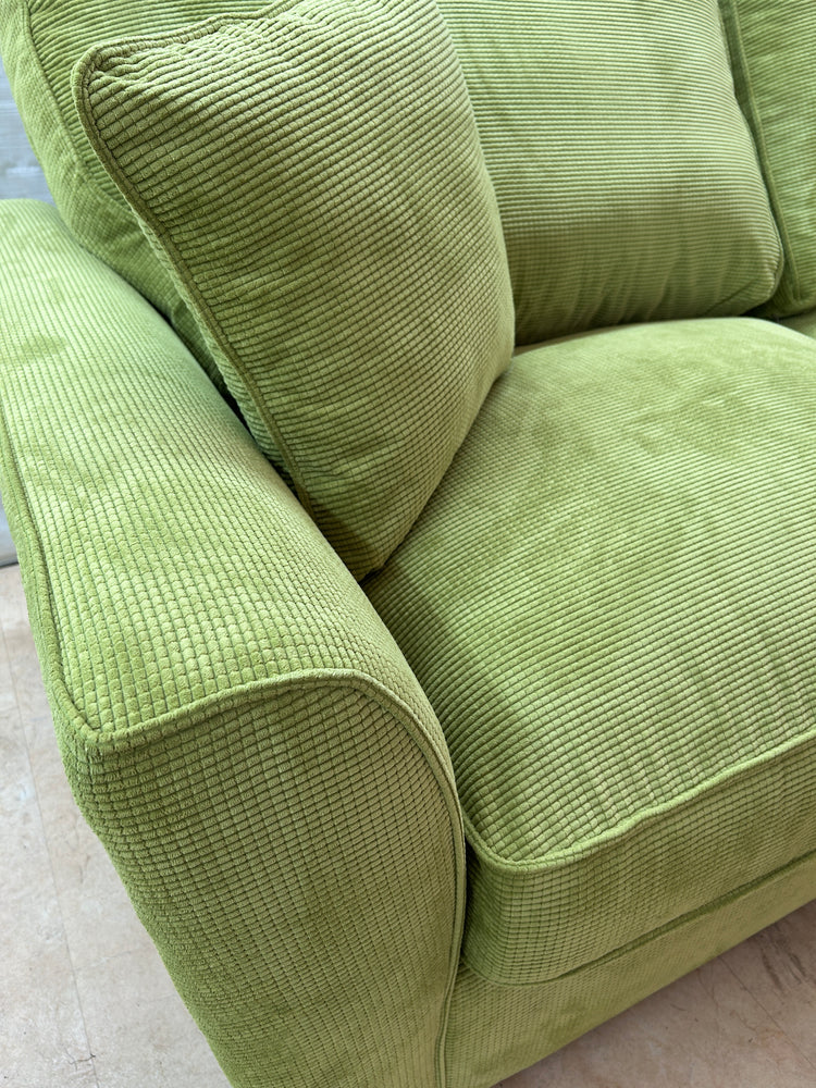 Ex-Display Fantasy Apple Green 3 + 2 Seater Fabric Sofas | EXAPP