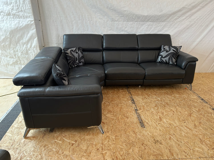 Palermont Ex-Display Leather Electric Recliner Corner Sofa | EXPAL