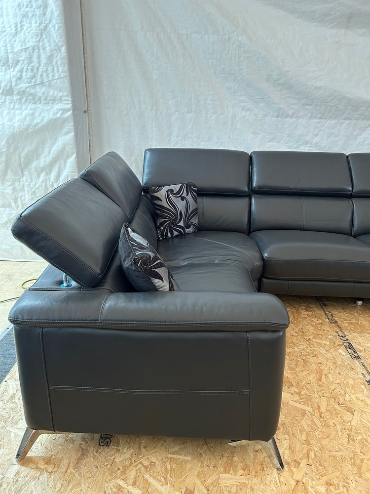 Palermont Ex-Display Leather Electric Recliner Corner Sofa | EXPAL