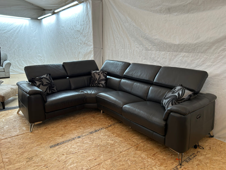 Palermont Ex-Display Leather Electric Recliner Corner Sofa | EXPAL