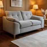 Ex-Display Elsie Pale Grey Fabric 2 Seater Sofa