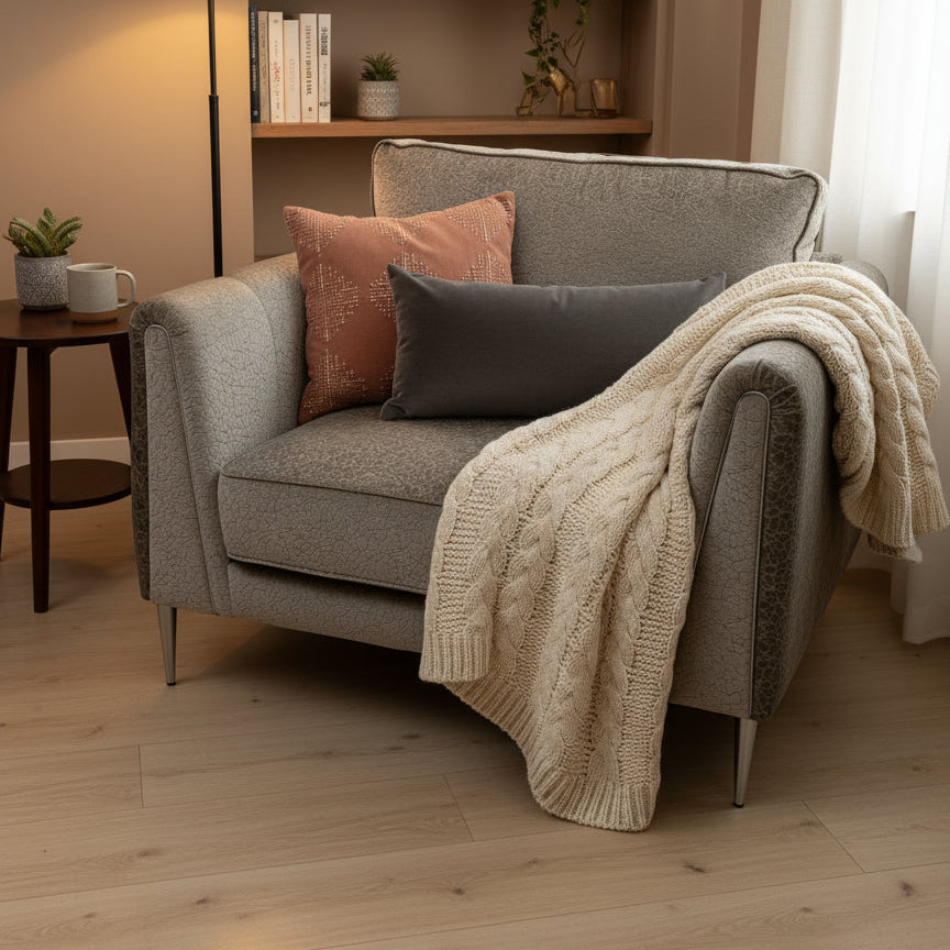 Ex-Display Harlow Pisa Linen Fabric Love Chair