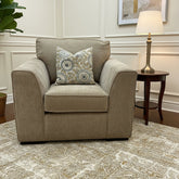 Ex-Display Taupe Fabric Chair