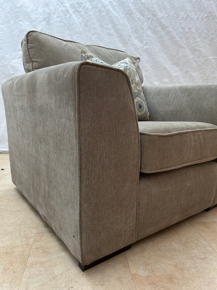 Ex-Display Taupe Fabric Chair